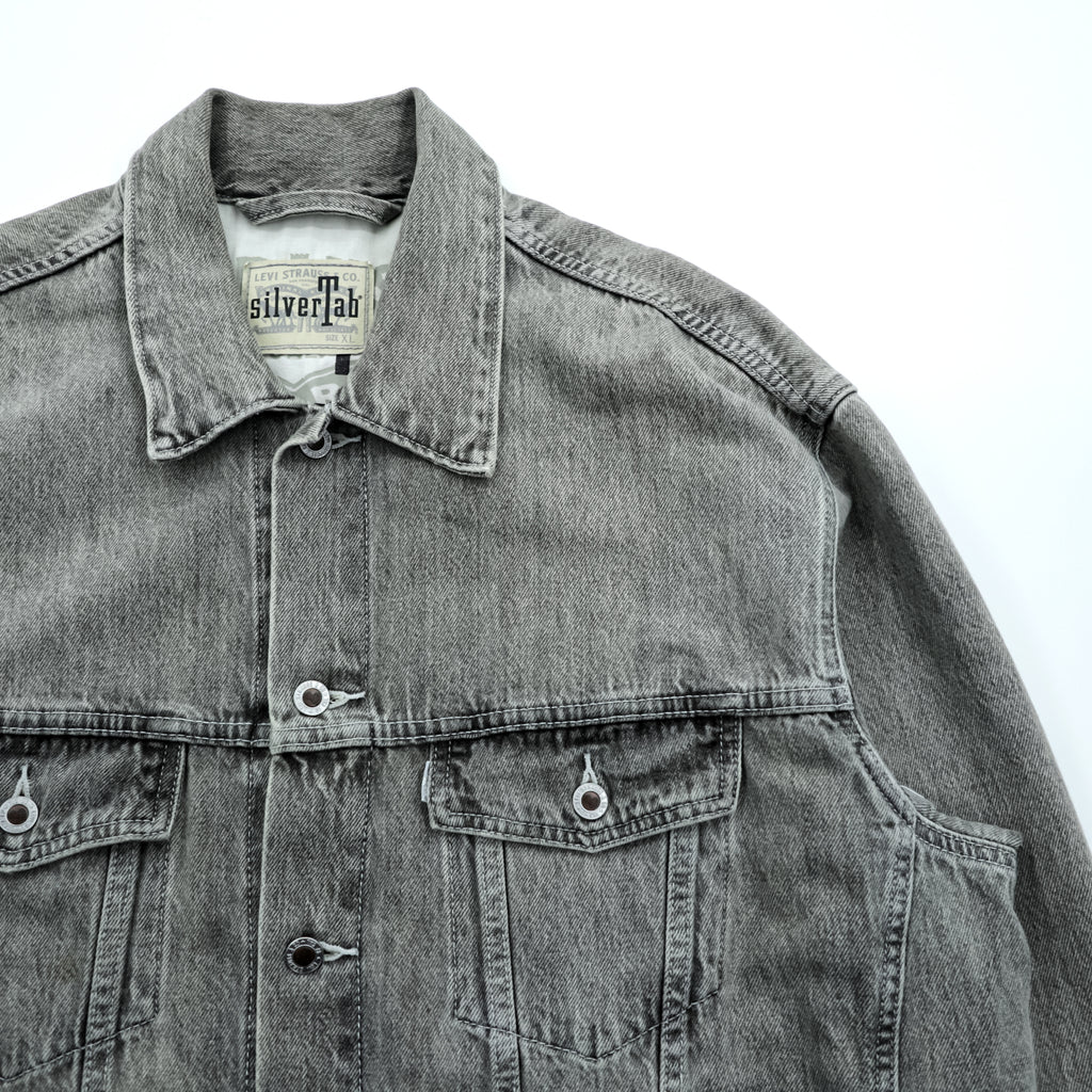 Levi's SILVER TAB デニム トラッカージャケット Gジャン XL グレー シルバータブ A3179