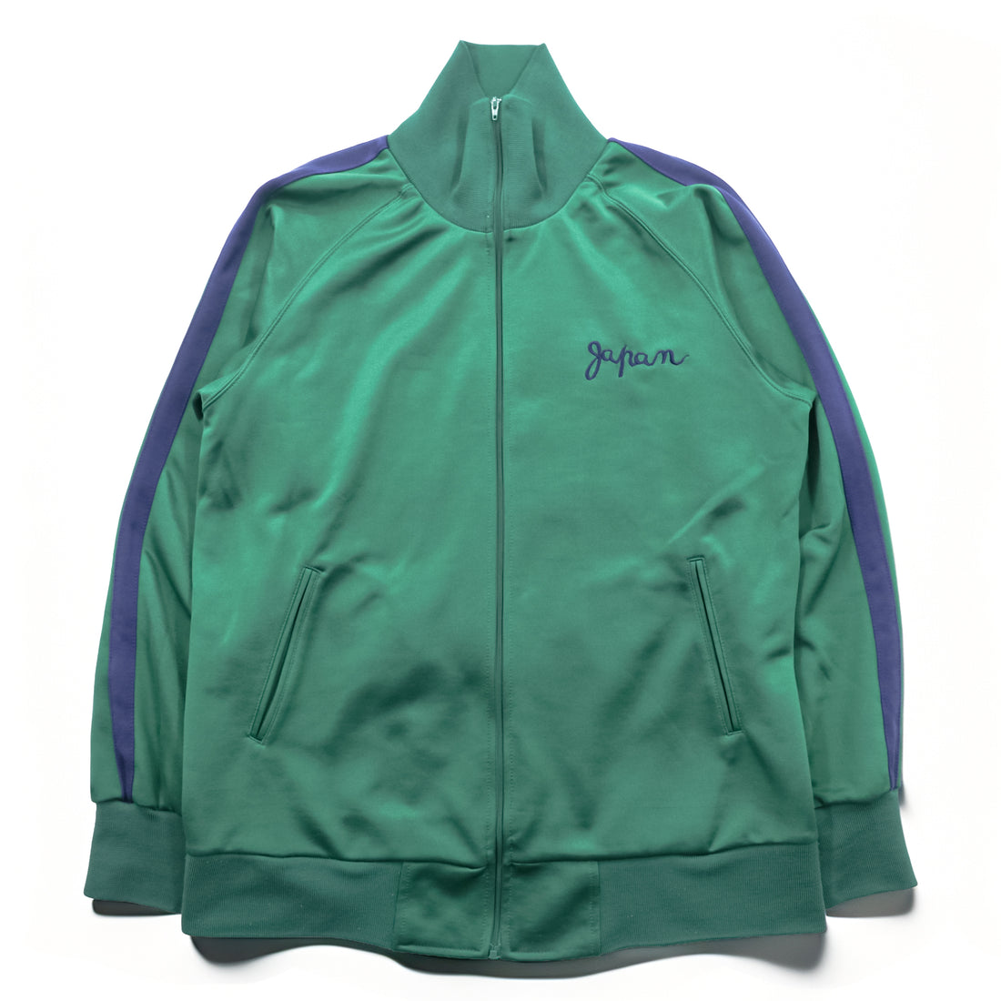 Toyo Enterprise Souvenir Track Jacket Embroidery Geisha Mt Fuji Tokyo Club Green Rare