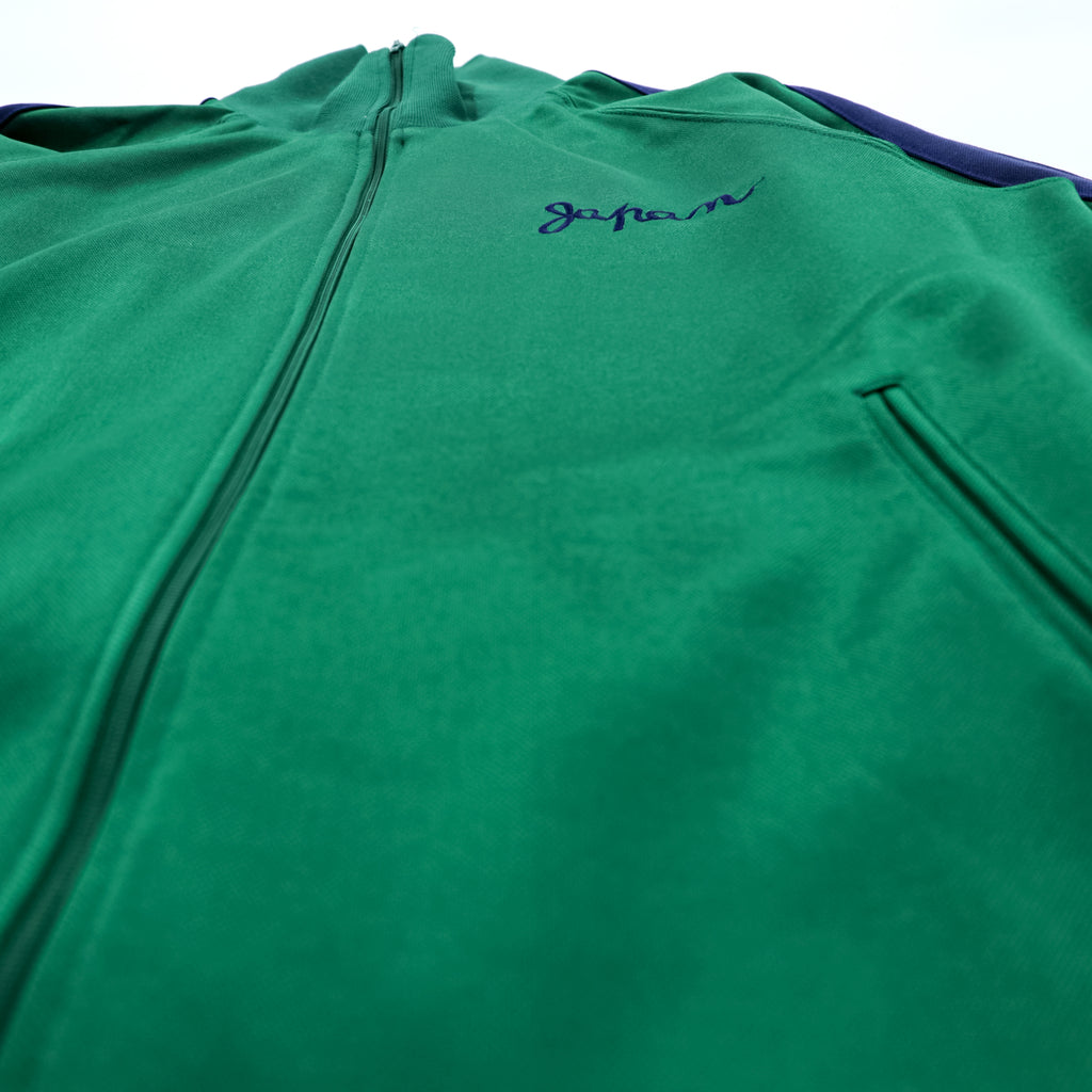 Toyo Enterprise Souvenir Track Jacket Embroidery Geisha Mt Fuji Tokyo Club Green Rare