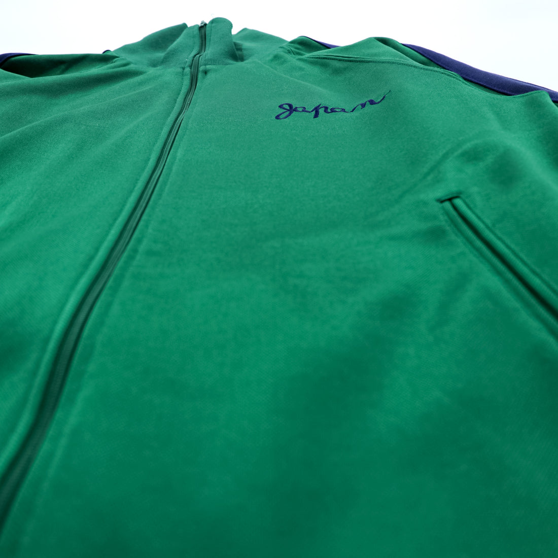 Toyo Enterprise Souvenir Track Jacket Embroidery Geisha Mt Fuji Tokyo Club Green Rare