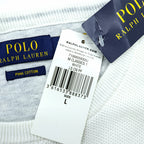 Polo Ralph Lauren ピマコットン メッシュ ニット セーター L ホワイト 未使用品
