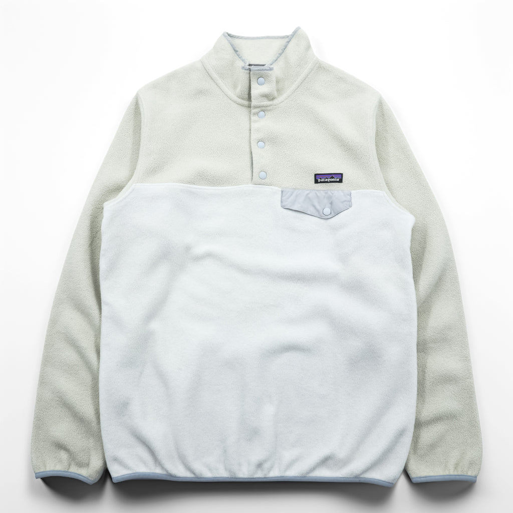 Patagonia Synchilla Snap-T Fleece L Oatmeal Two-tone Pullover Chest Pocket