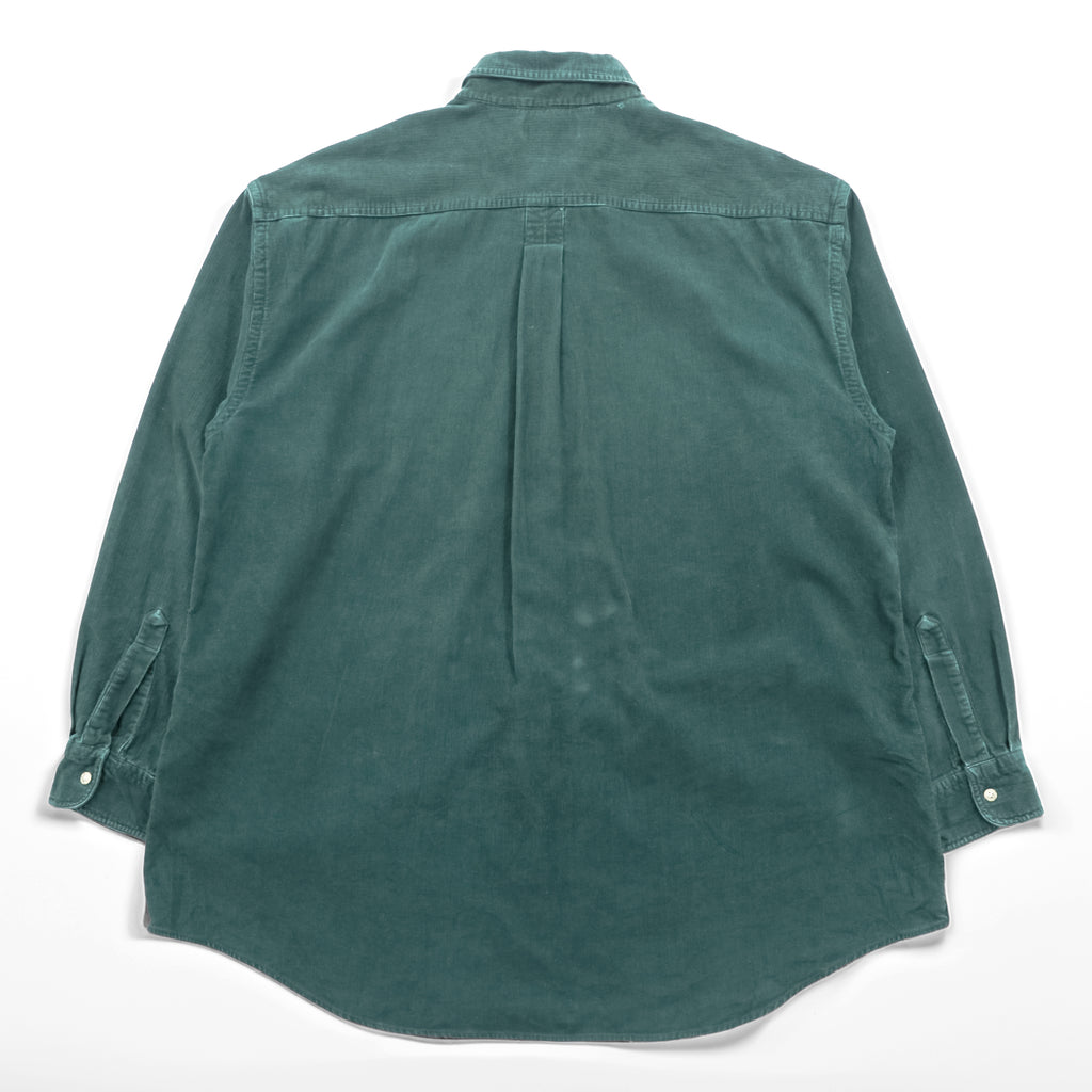 L.L.Bean 80年代 ヴィンテージ コーデュロイ ボタンダウンシャツ XL グリーン 胸ポケット