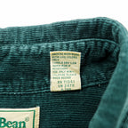 L.L.Bean 80年代 ヴィンテージ コーデュロイ ボタンダウンシャツ XL グリーン 胸ポケット