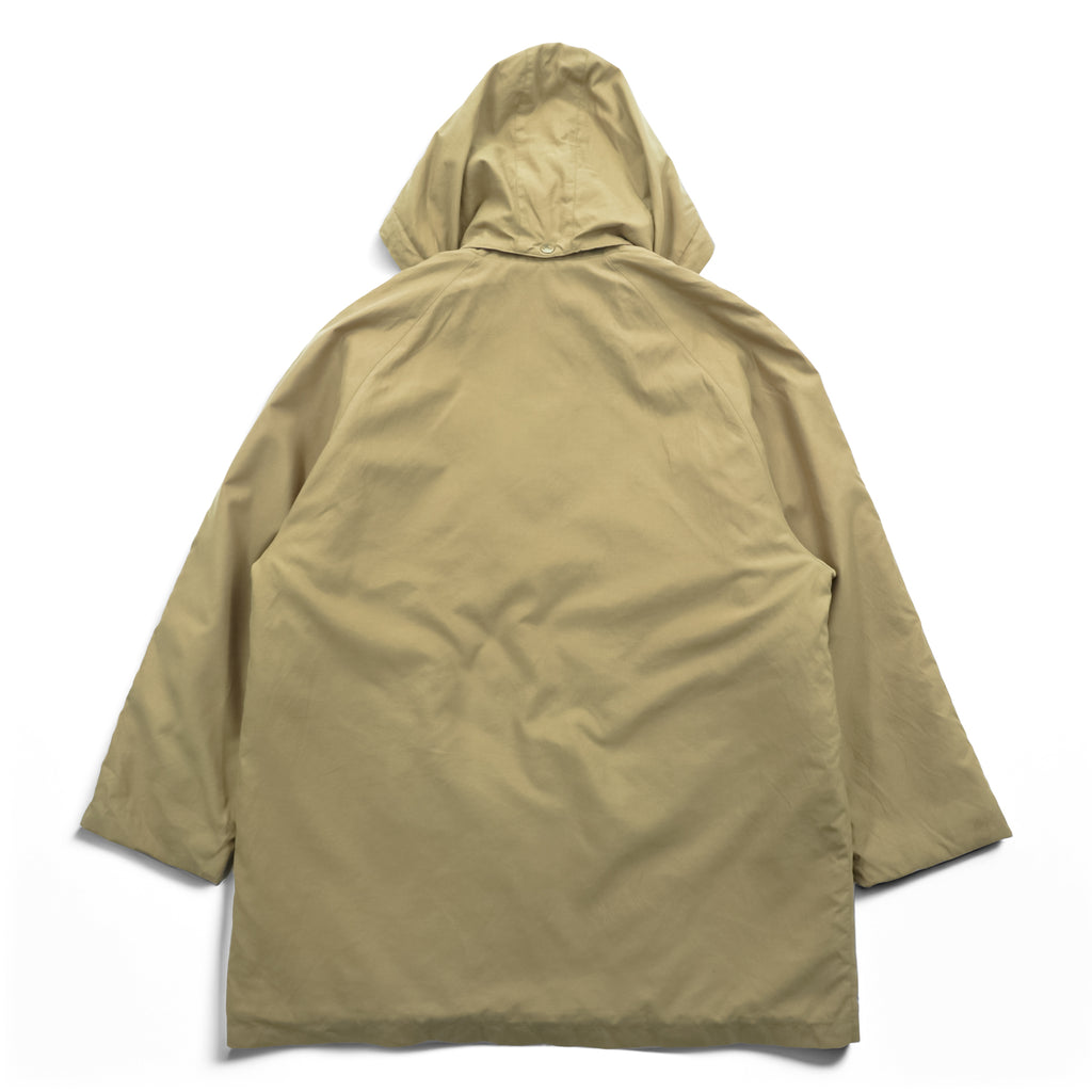 BURBERRY 90年代 USA製 ハンティングジャケット 中綿 フィールドコート M ベージュ 裏地ノバチェック 襟コーデュロイ フード着脱 チンストラップ