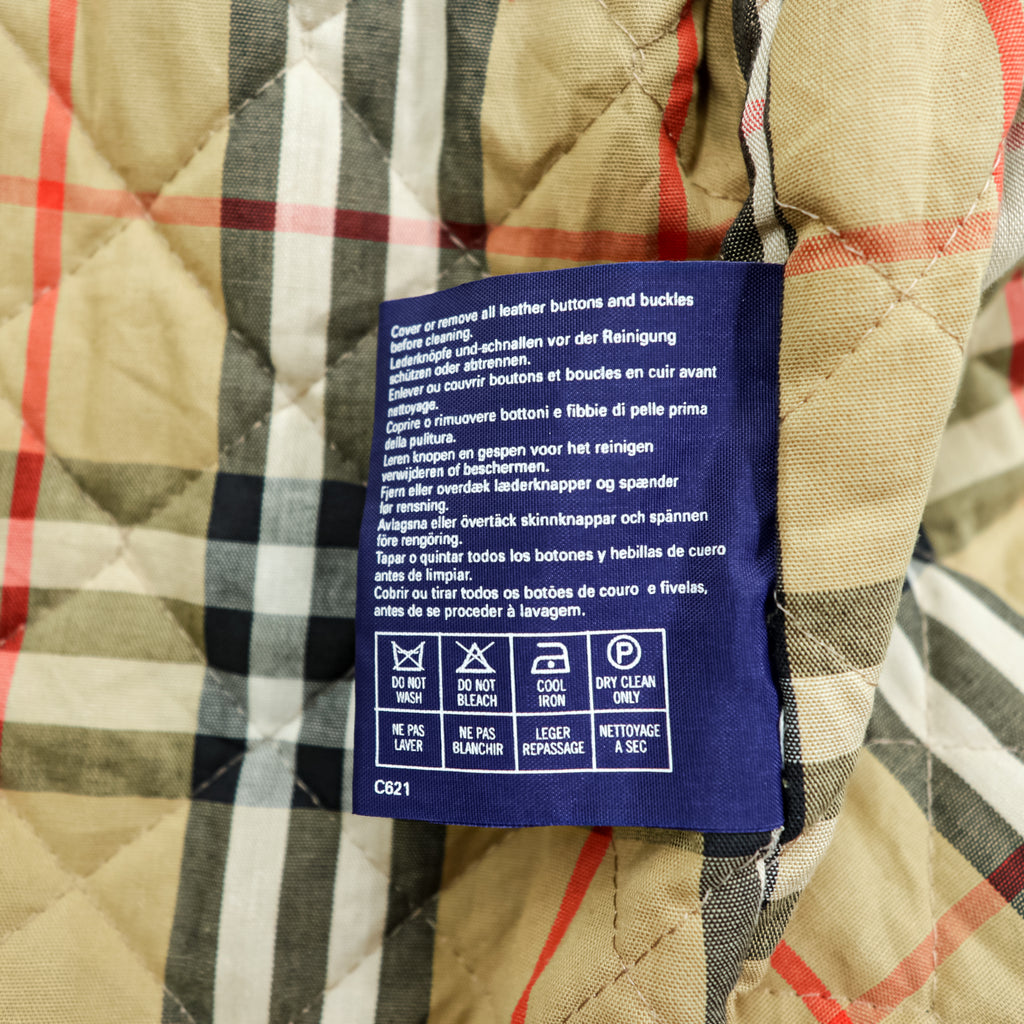 BURBERRY 90年代 USA製 ハンティングジャケット 中綿 フィールドコート M ベージュ 裏地ノバチェック 襟コーデュロイ フード着脱 チンストラップ