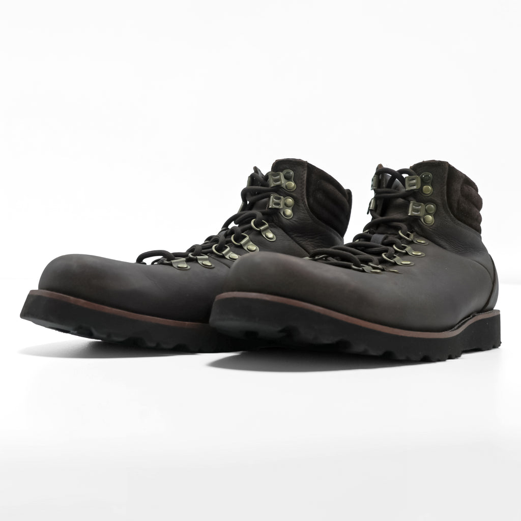 UGG Sheepskin Trekking Lace-up Boots US10 F8811F Vibram Sole