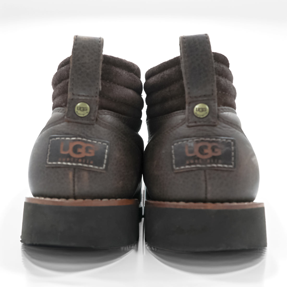 UGG Sheepskin Trekking Lace-up Boots US10 F8811F Vibram Sole