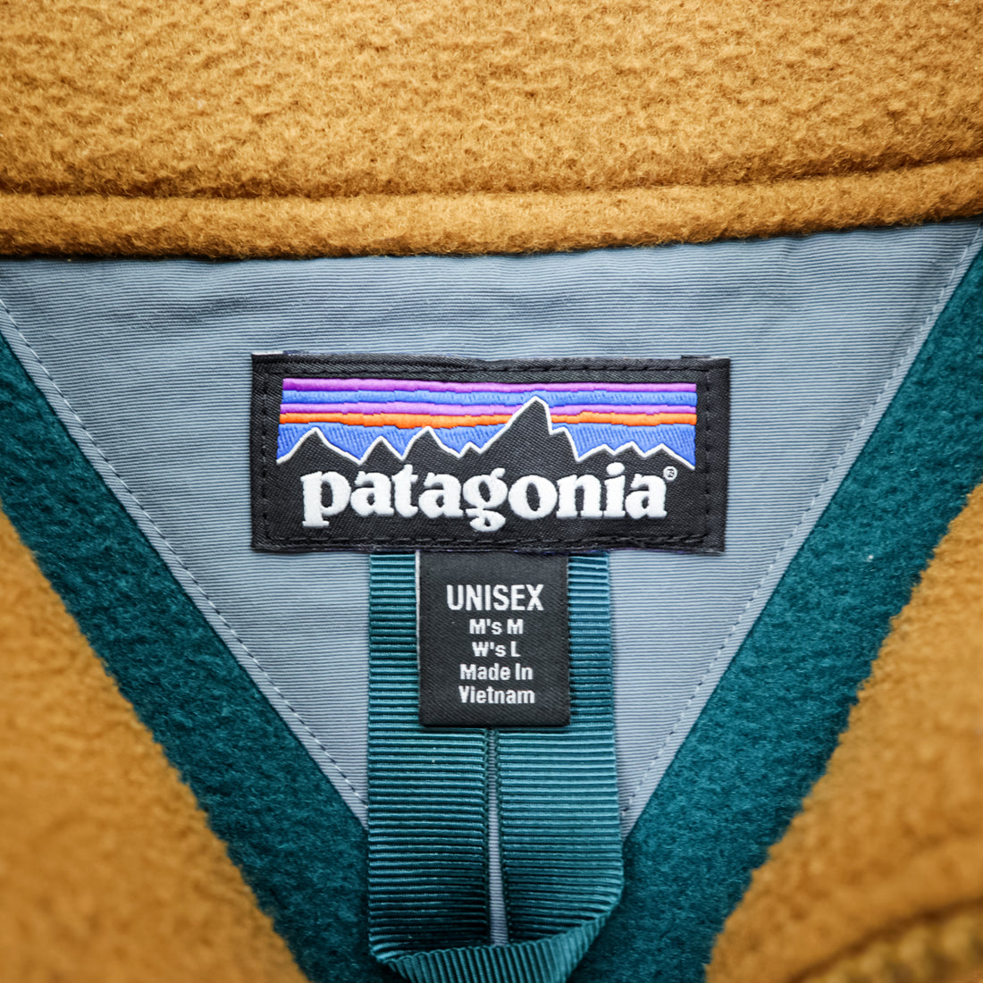 Patagonia Synchilla Anorak Fleece Pullover Multi-Color BRBN Unisex M 22980 FA21