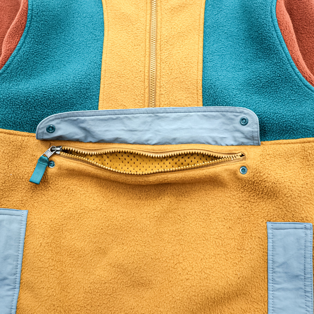 Patagonia Synchilla Anorak Fleece Pullover Multi-Color BRBN Unisex M 22980 FA21