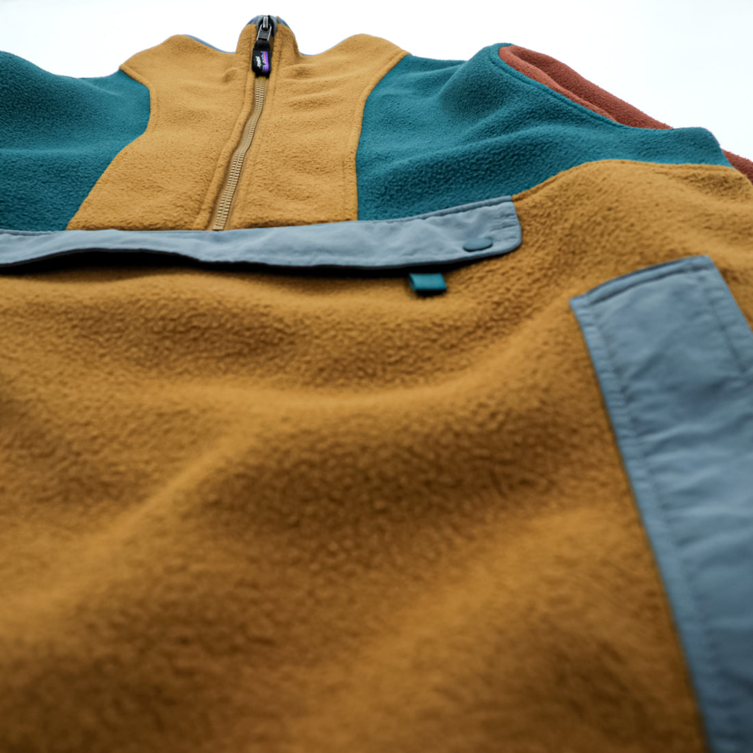 Patagonia Synchilla Anorak Fleece Pullover Multi-Color BRBN Unisex M 22980 FA21