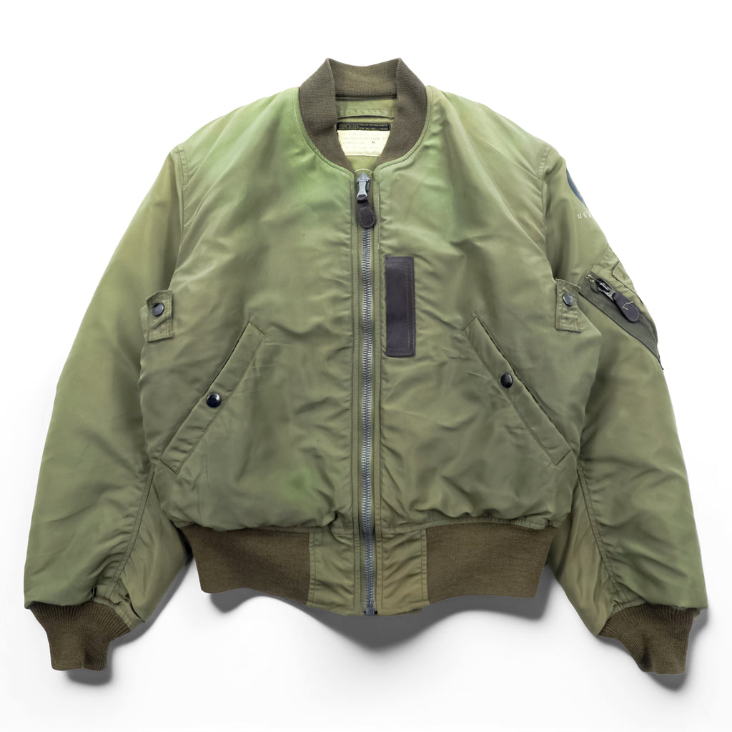 BUZZ RICKSON'S Type B-15C Olive(Modified) フライトジャケット S オリーブドラブ BR15323 ナイロン 中綿 CROWNジップ 復刻 日本製