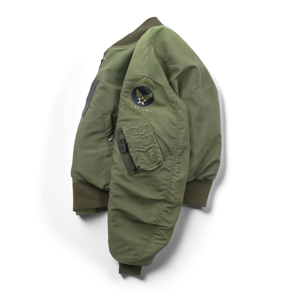 BUZZ RICKSON'S Type B-15C Olive(Modified) フライトジャケット S オリーブドラブ BR15323 ナイロン 中綿 CROWNジップ 復刻 日本製