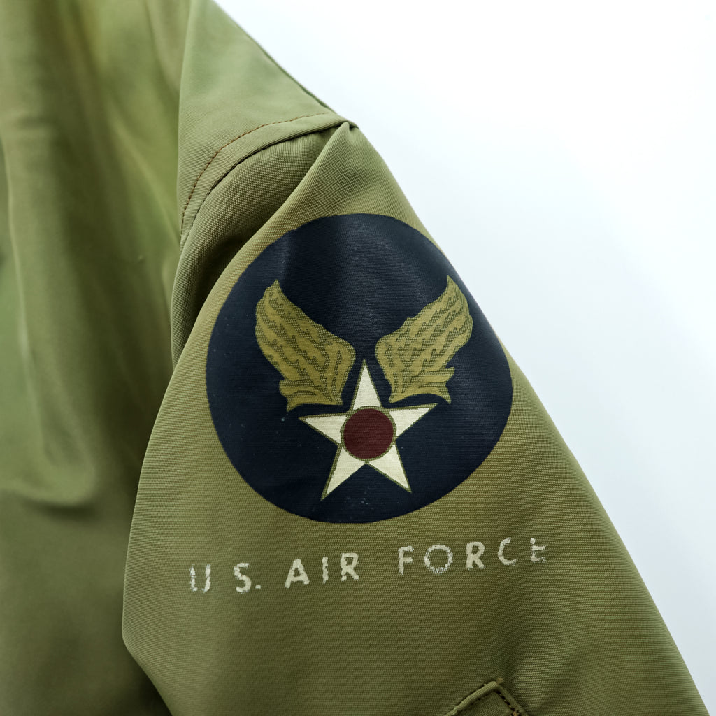 BUZZ RICKSON'S Type B-15C Olive(Modified) フライトジャケット S オリーブドラブ BR15323 ナイロン 中綿 CROWNジップ 復刻 日本製