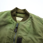 BUZZ RICKSON'S Type B-15C Olive(Modified) フライトジャケット S オリーブドラブ BR15323 ナイロン 中綿 CROWNジップ 復刻 日本製