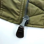 BUZZ RICKSON'S Type B-15C Olive(Modified) フライトジャケット S オリーブドラブ BR15323 ナイロン 中綿 CROWNジップ 復刻 日本製