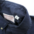 FILSON ボタンダウン ワークシャツ L ネイビー コットン 胸ポケット C.C.FILSON