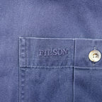 FILSON ボタンダウン ワークシャツ L ネイビー コットン 胸ポケット C.C.FILSON