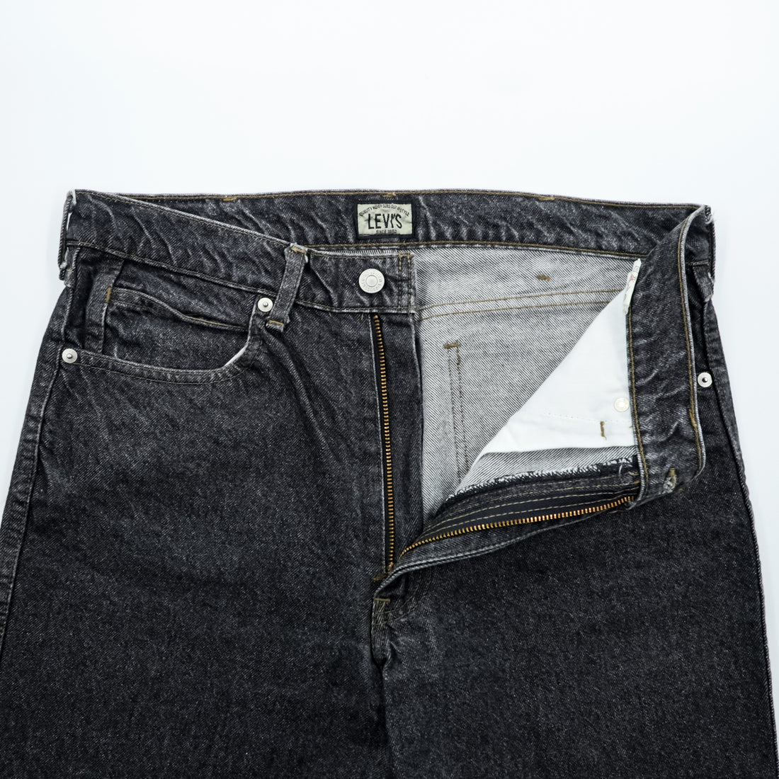 Levi Strauss 90s Made in Japan Tapered Denim Pants Jeans, Size L, 635-54, Big E, Silver Tab