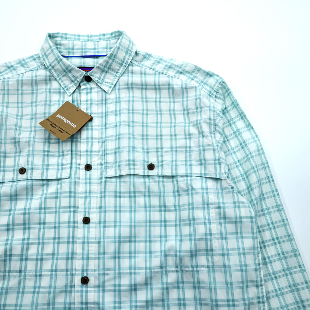 Patagonia L/S Island Hopper 2 Organic Cotton Shirt, Large, Checked, 52181, Unused