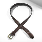Polo Ralph Lauren イントレチャート 編み込み メッシュ レザー ベルト 405676154-001
