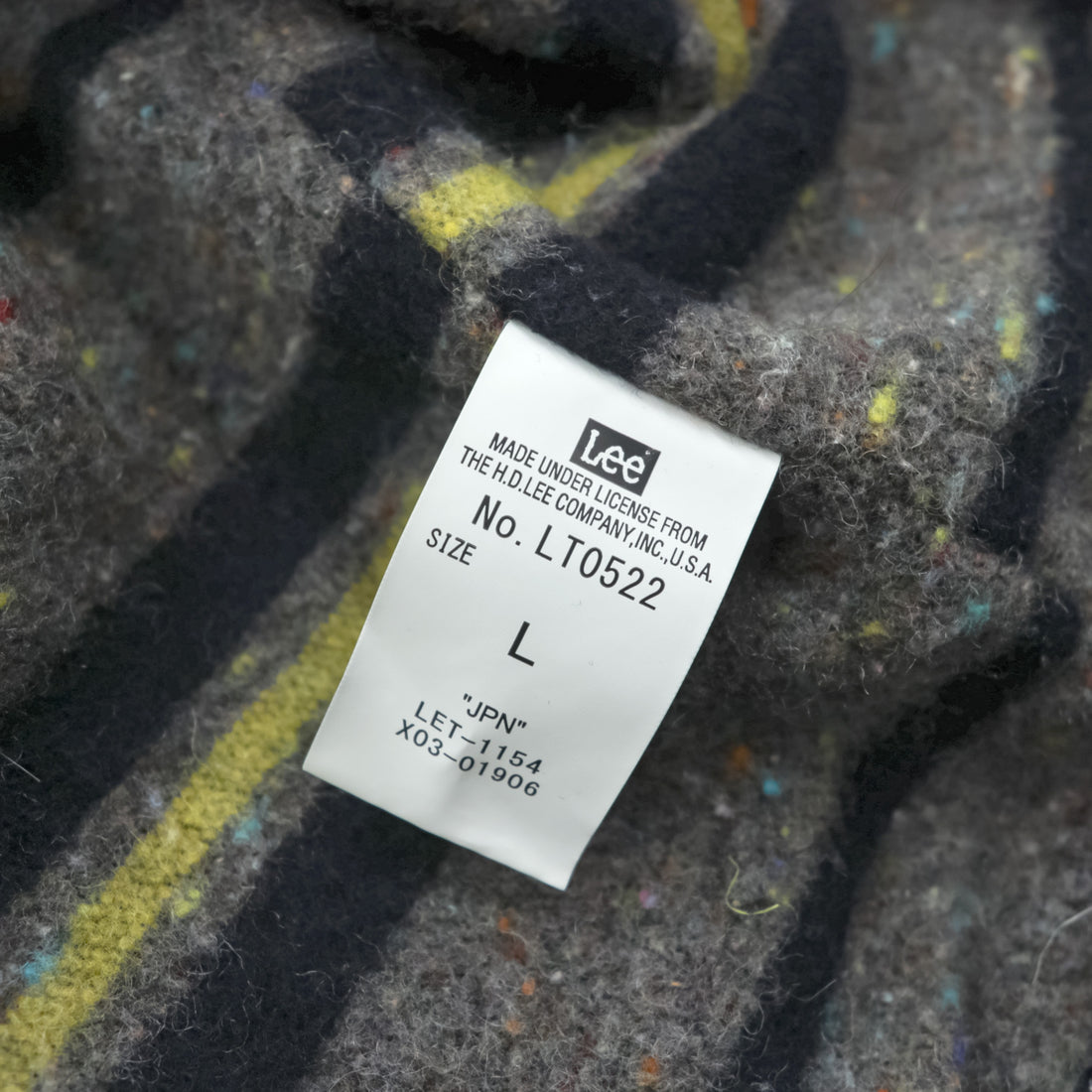 Lee ストームライダー STORM RIDER デニムジャケット Gジャン L インディゴ 襟コーデュロイ 濃紺 ブランケットライナー 101J復刻 LT0522