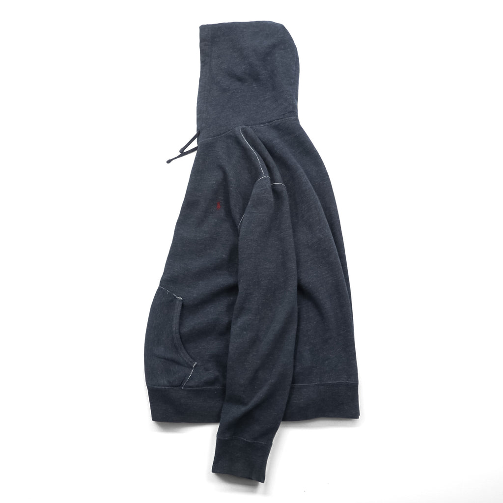 Polo Ralph Lauren Zip-Up Hoodie L Gray Front Pockets TALON Zipper Small Pony Embroidery