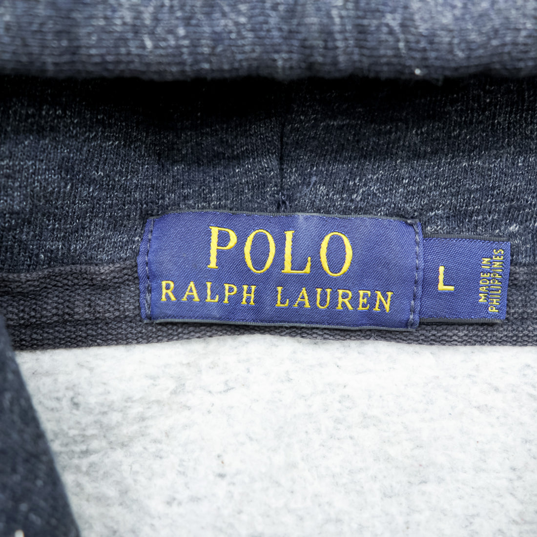 Polo Ralph Lauren Zip-Up Hoodie L Gray Front Pockets TALON Zipper Small Pony Embroidery