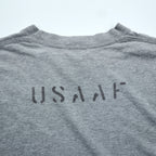 BUZZ RICKSON'S ロンT 長袖Tシャツ M グレー 東洋エンタープライズ 袖ロゴ U.S.ARMY AIR FORCES 日本製