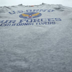 BUZZ RICKSON'S ロンT 長袖Tシャツ M グレー 東洋エンタープライズ 袖ロゴ U.S.ARMY AIR FORCES 日本製