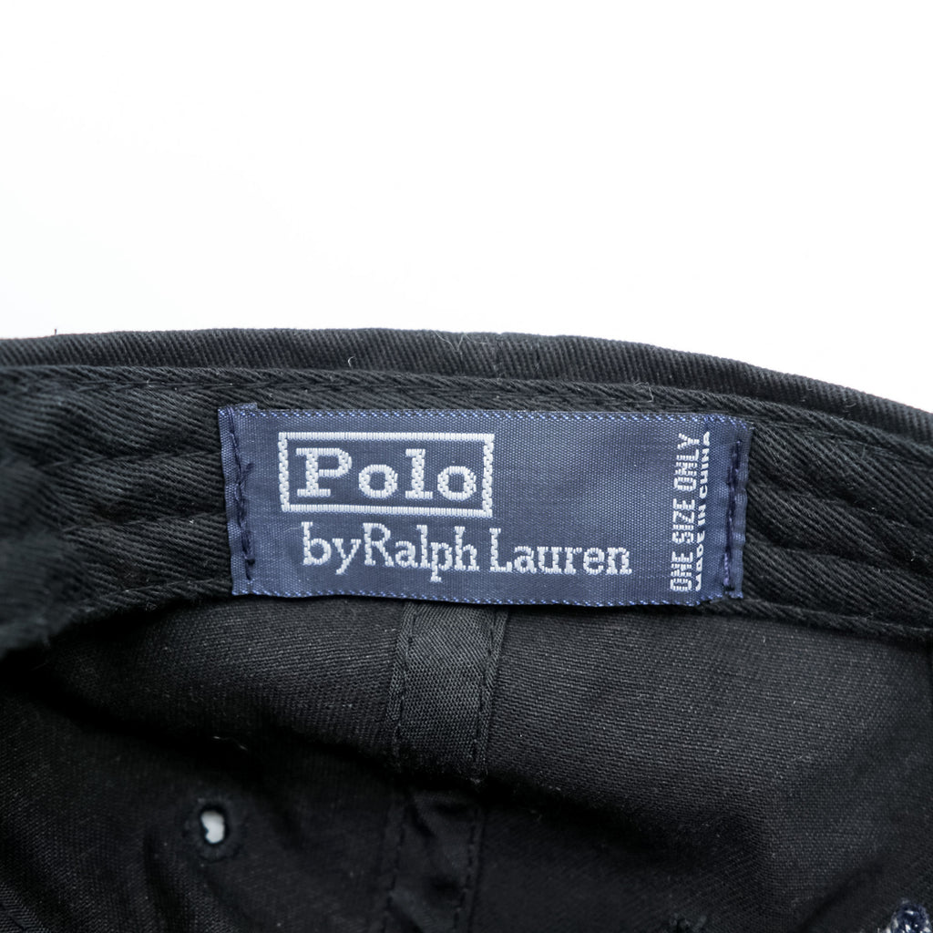 Polo Ralph Lauren baseball cap black with small pony embroidery