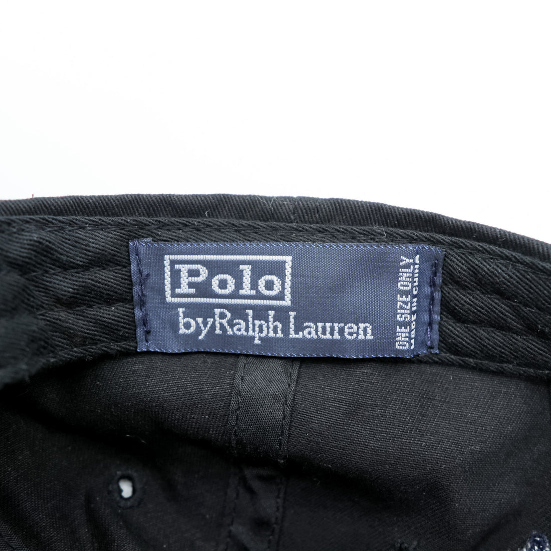 Polo Ralph Lauren baseball cap black with small pony embroidery
