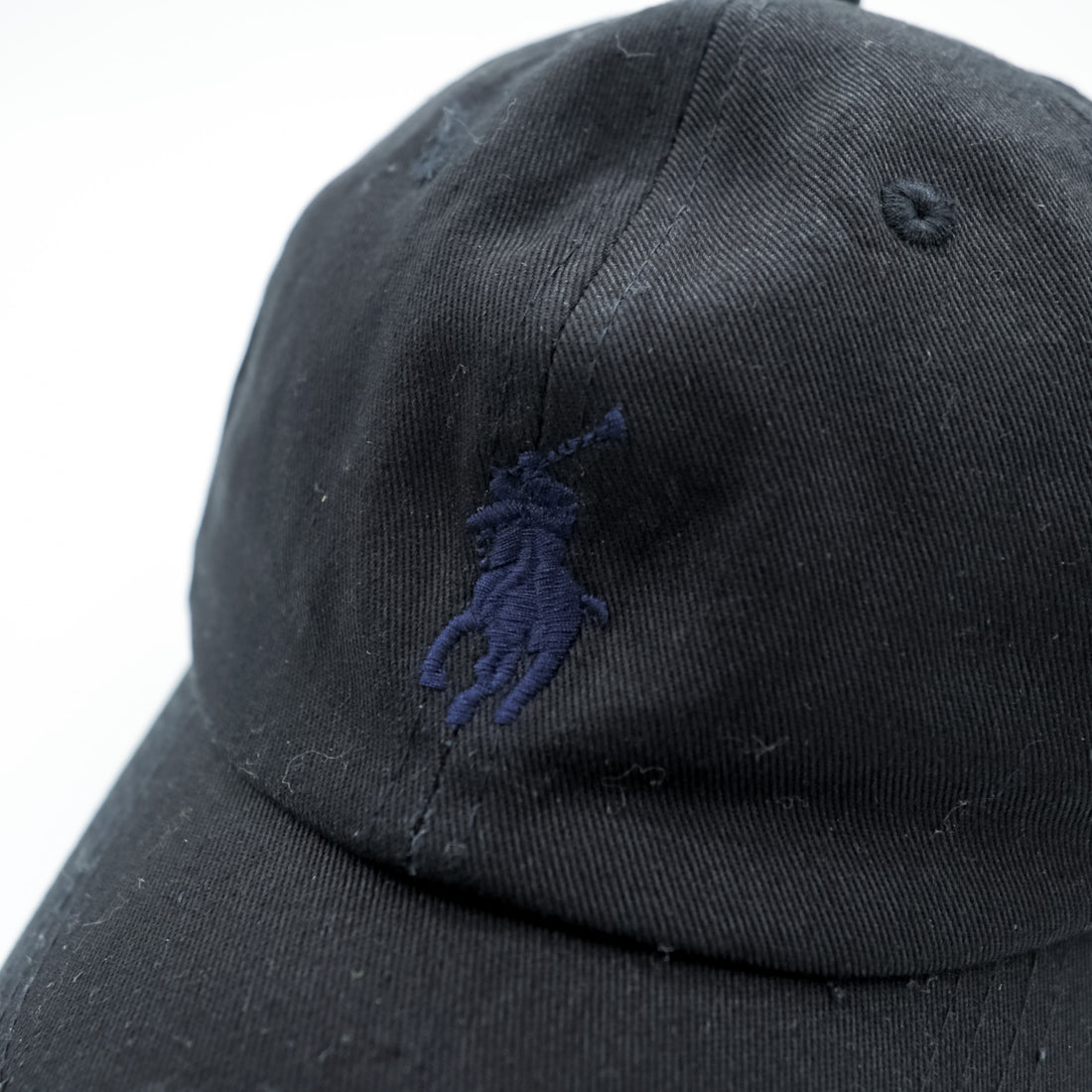 Polo Ralph Lauren baseball cap black with small pony embroidery