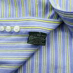 Lauren Ralph Lauren Non Iron Striped Shirt Button Down Mens Size 16 34/35 Multi Color L-XL
