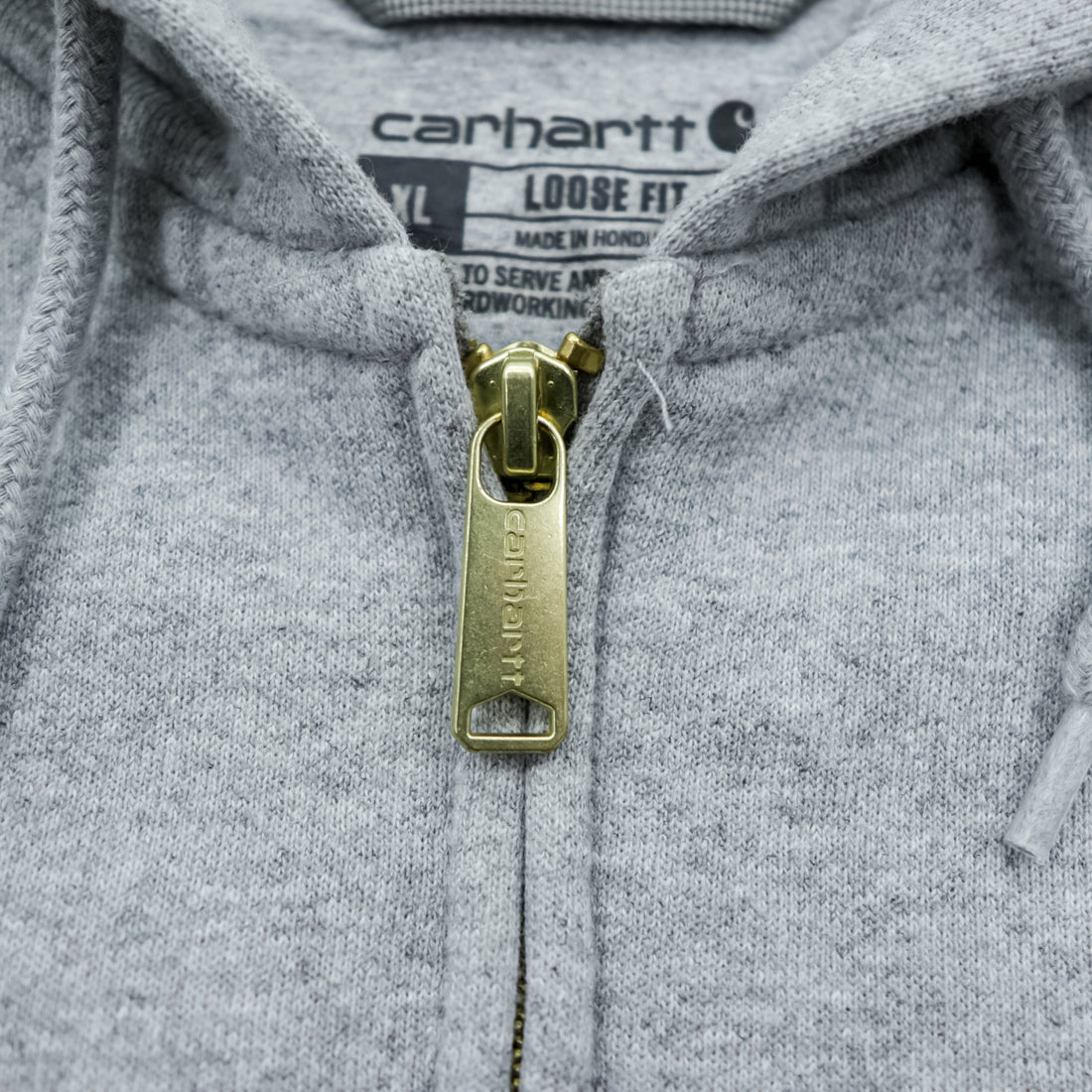 carhartt ミッドウェイト ジップパーカー XL グレー LOOSE FIT TS0122