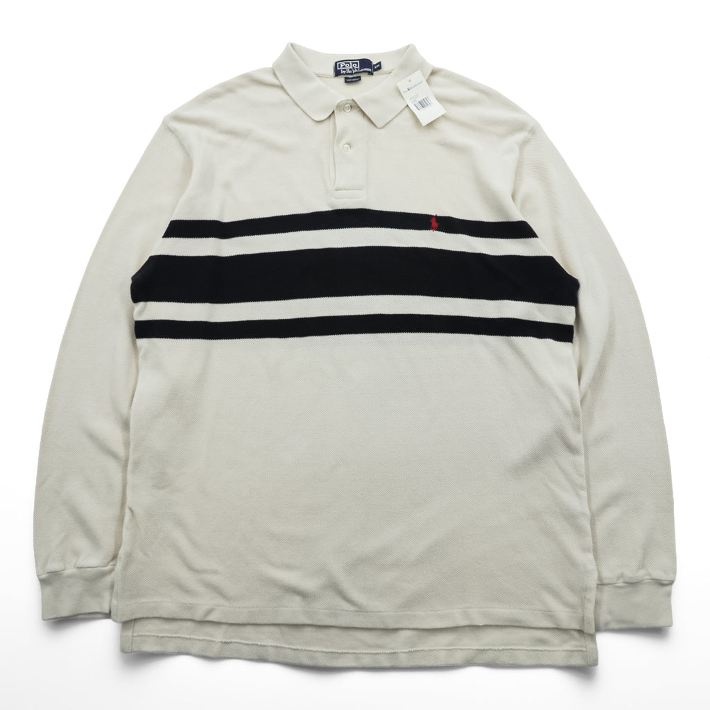 Polo Ralph Lauren 90s Thermal Long Sleeve Rugby Shirt XL Small Pony Embroidery