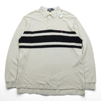 Polo Ralph Lauren 90s Thermal Long Sleeve Rugby Shirt XL Small Pony Embroidery