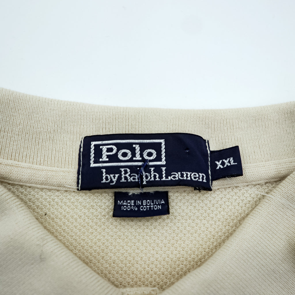 Polo Ralph Lauren 90s Thermal Long Sleeve Rugby Shirt XL Small Pony Embroidery