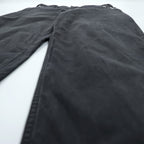 NEPENTHES 日本製 チノパンツ ワークパンツ M ブラック コットン ジップポケット