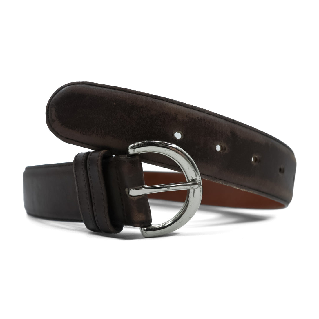 COACH オールドコーチ USA製 レザーベルト レディース  PETITE ブラウン 8503