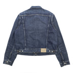 Polo Ralph Lauren デニムジャケット 短丈 Gジャン XL インディゴ レザーパッチ