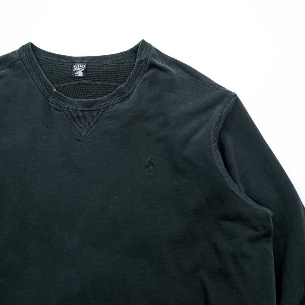 Polo Ralph Lauren Reversible V-neck, Thermal sweatshirt, size XL and up, with small pony embroidery