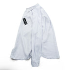 GOOUCH 90s Linen Shirt XL White Chest Pocket Big Size 100% Linen Deadstock Unused
