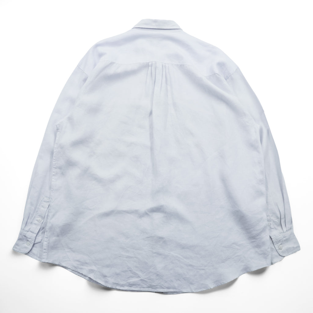 GOOUCH 90s Linen Shirt XL White Chest Pocket Big Size 100% Linen Deadstock Unused