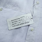 GOOUCH 90s Linen Shirt XL White Chest Pocket Big Size 100% Linen Deadstock Unused