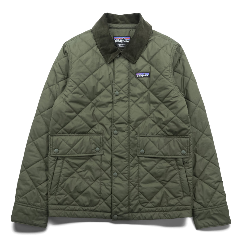 Patagonia Men's Diamond Quilted Jacket Basin Green FA20 Style 20735 Size XS Olive Puffer Shirt Jacket