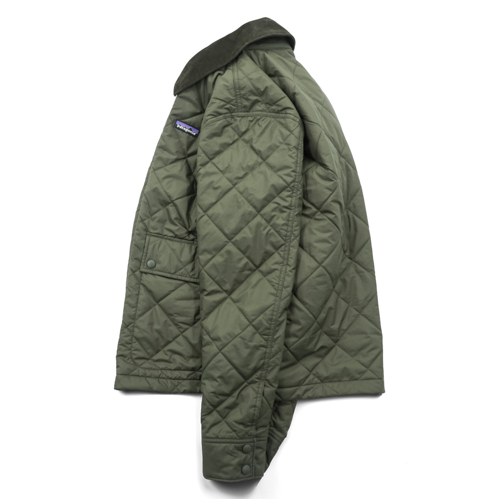 Patagonia Men's Diamond Quilted Jacket Basin Green FA20 Style 20735 Size XS Olive Puffer Shirt Jacket