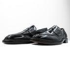 JOHN ASHFIELD Vチップ ペニーローファー 28cm ブラック グッドイヤーウェルト製法 HAND MADE ORIGINAL