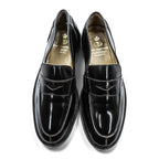 JOHN ASHFIELD Vチップ ペニーローファー 28cm ブラック グッドイヤーウェルト製法 HAND MADE ORIGINAL