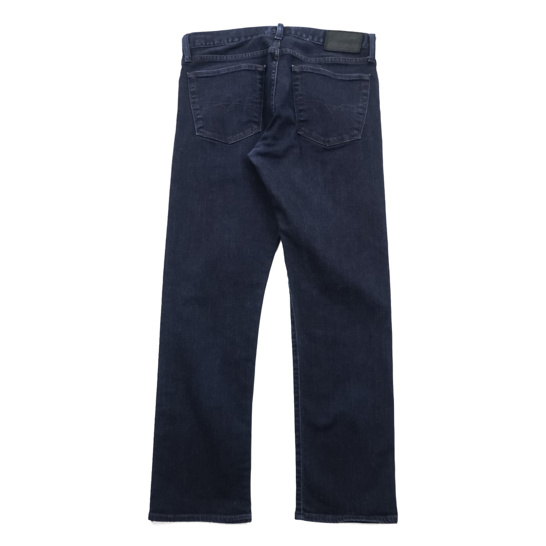 Polo Ralph Lauren THE HAMPTON RELAXED Denim Pants, Size Small, Stretch, Dark Navy with Leather Patch